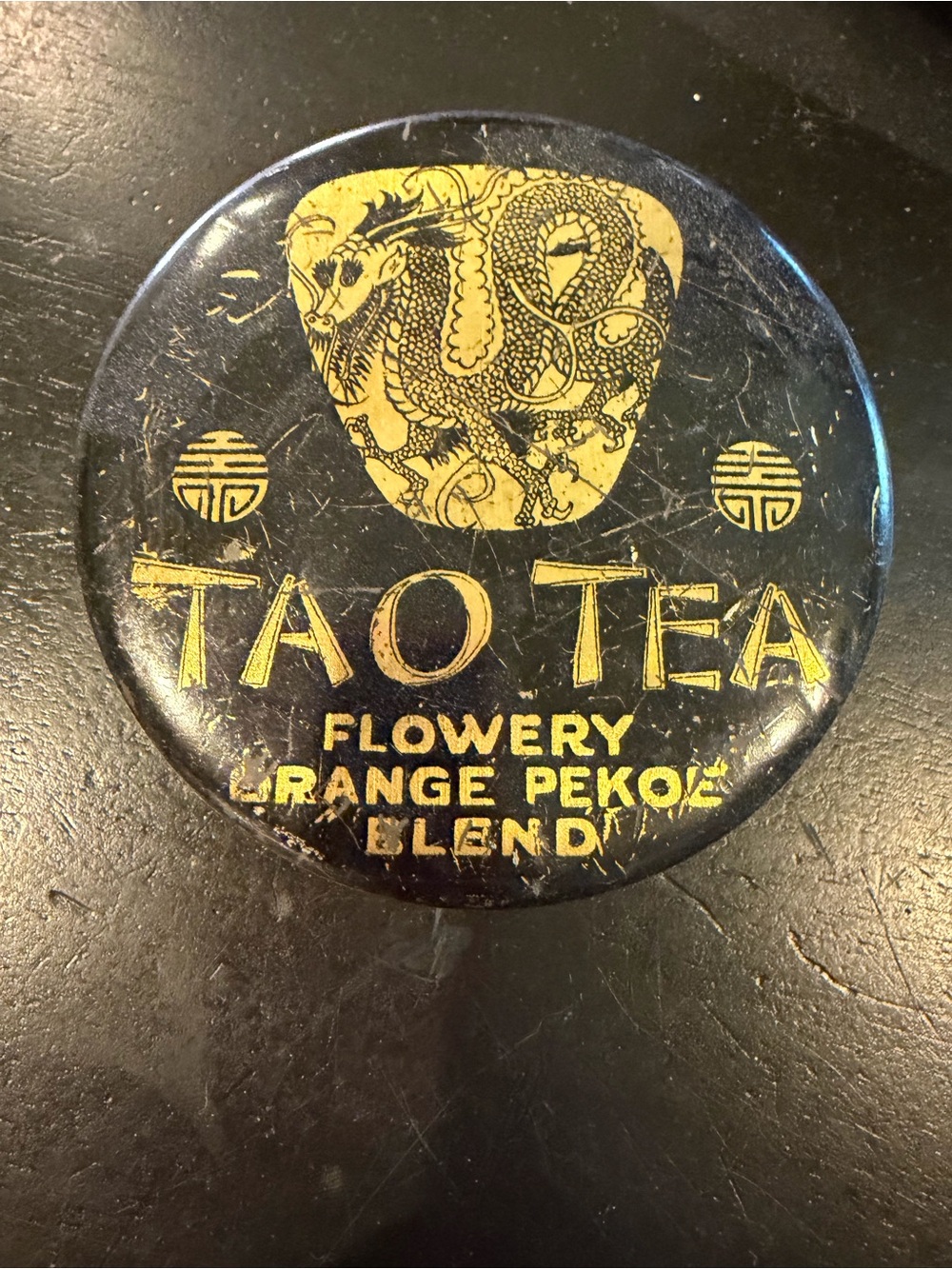 VINTAGE Tao Tea Travel Tin